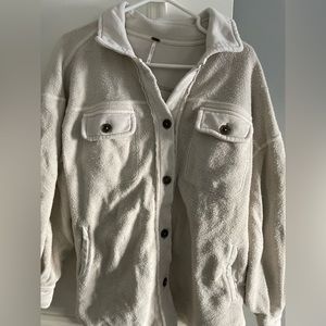 Free People ruby button down oversized jacket